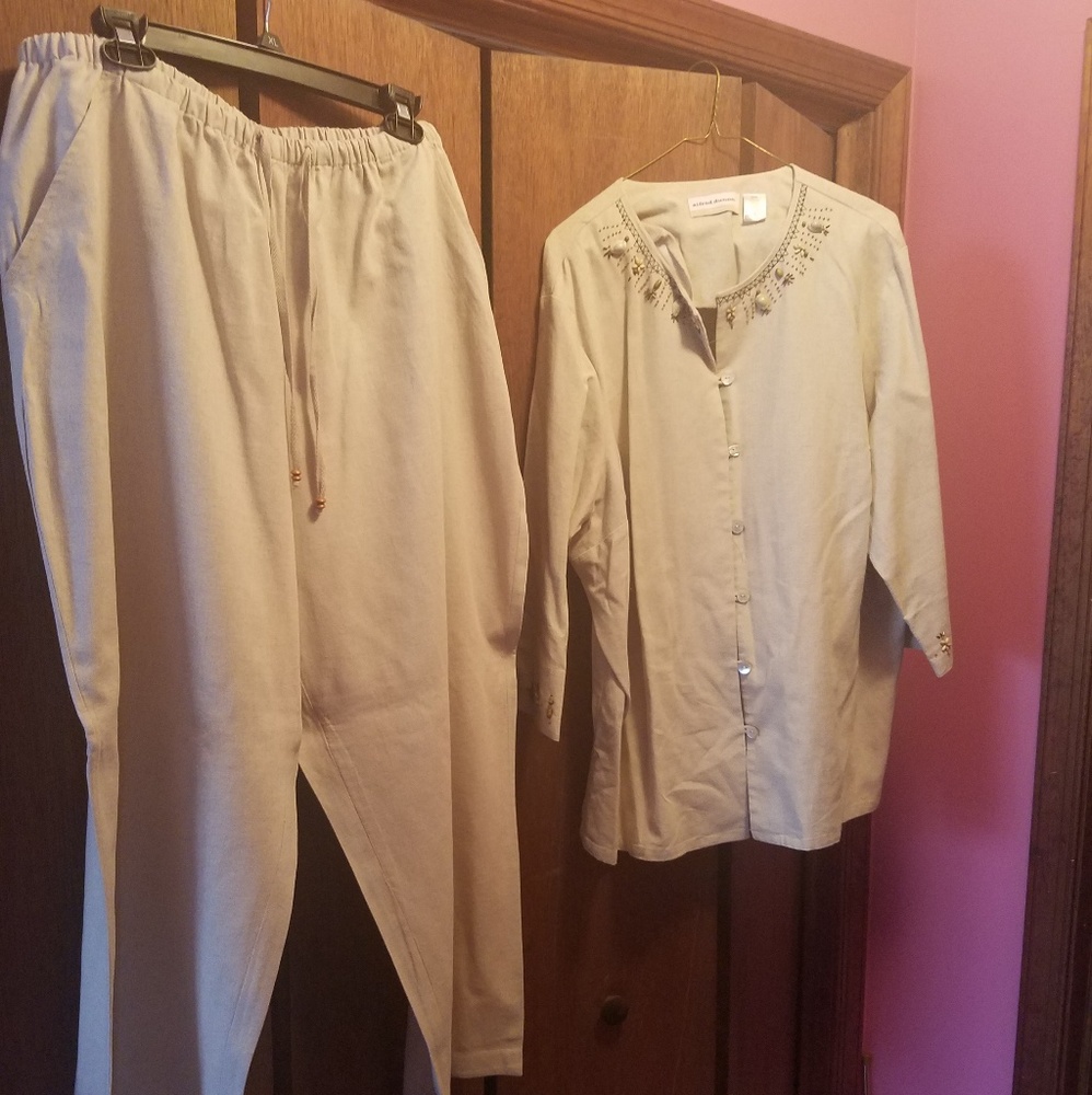 Alfred Dunner Linen Pant suit